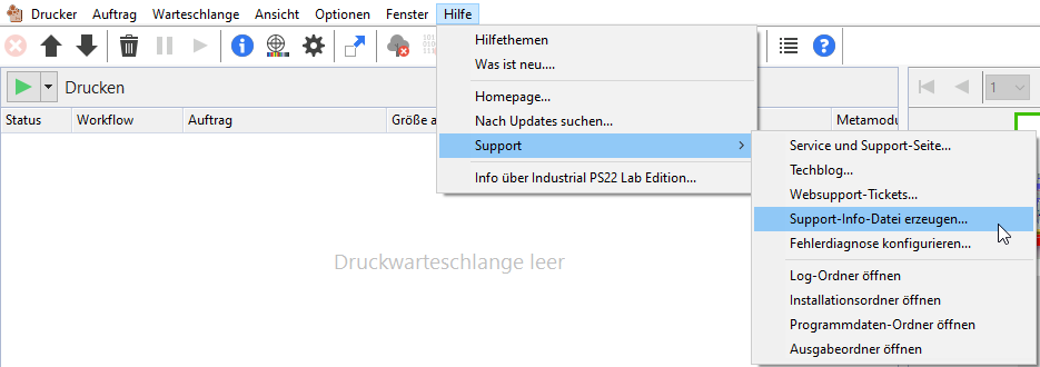 Suppport_Info_Datei erzeugen