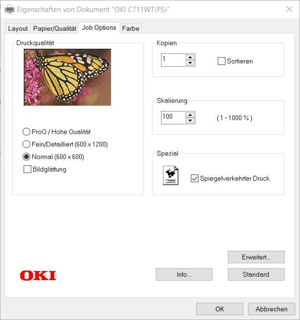 Wie Sie unsere Universaltreiber nutzen: Windows Printer, Color Copier und Color Copier GDI