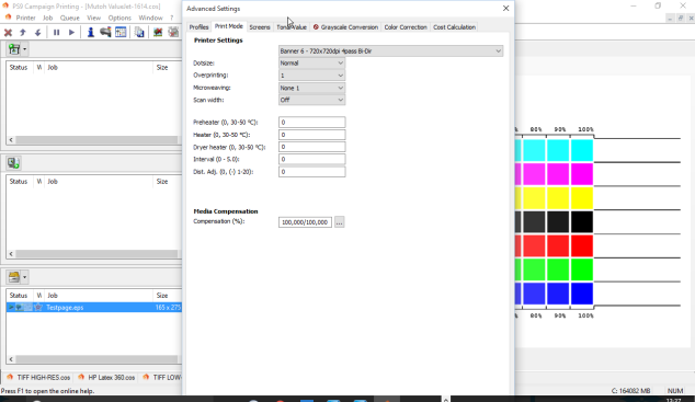 Adjusting the Advanced Settings window for monitor resolutions under 1280×1024